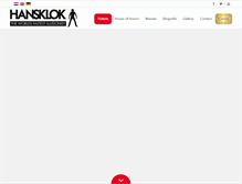 Tablet Screenshot of hansklok.nl